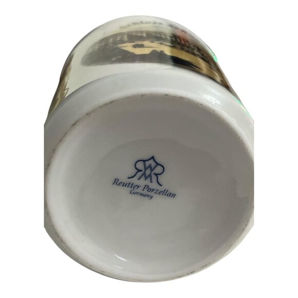 Reutter Porzellan Germany Schloss Schönbrunn Souvenir Mug Gold Trim - Picture 4 of 5